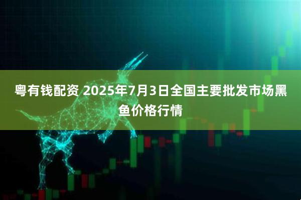 粤有钱配资 2025年7月3日全国主要批发市场黑鱼价格行情